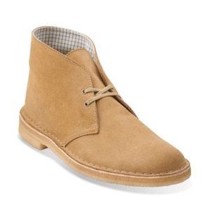 Clarks Desert Boots in Sand Suede Leather